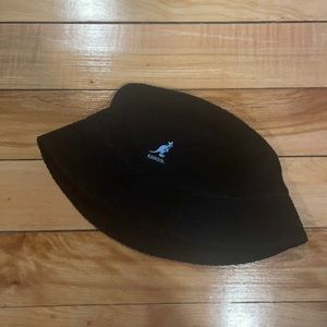 Black Kangol bucket hat